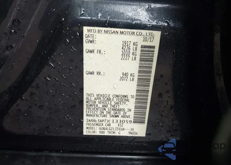 2018 Nissan Altima 2.5 S from USA, damaged, VIN 1N4AL3AP7JC133059